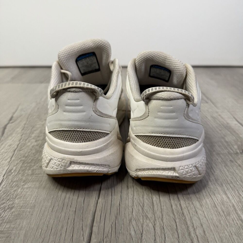 HOKA ONE ONE U Clifton L Embroidery Athletic Running Shoe M9/W10 White leather S - Picture 5 of 10